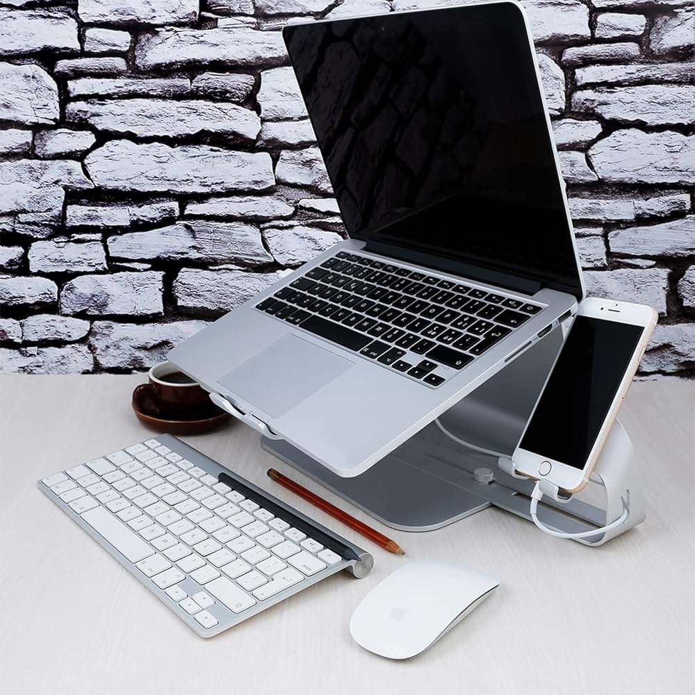 2-in-1 Laptop + Phone Stand
